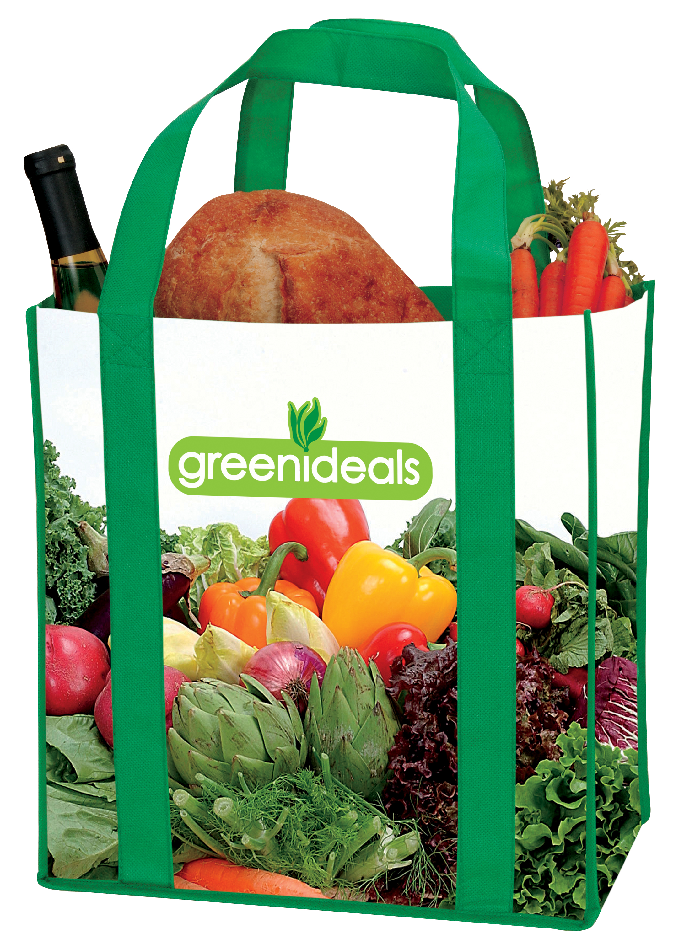 Universal Source® Laminated Non-Woven Grocery Tote 4