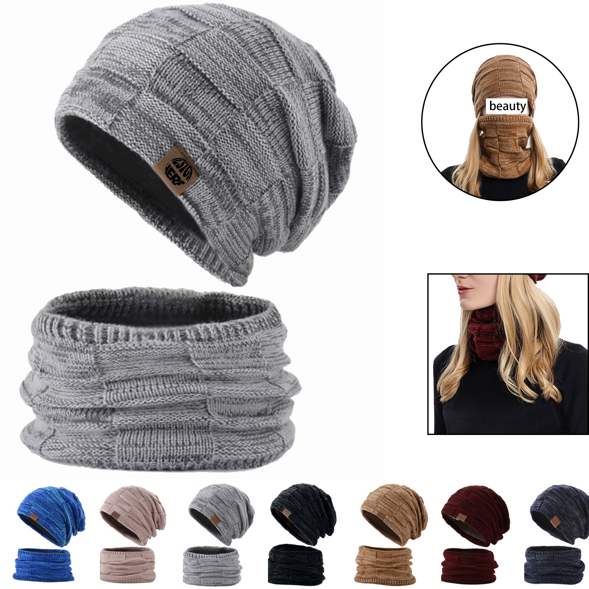 Two-Piece Set: Hat and Scarf 2