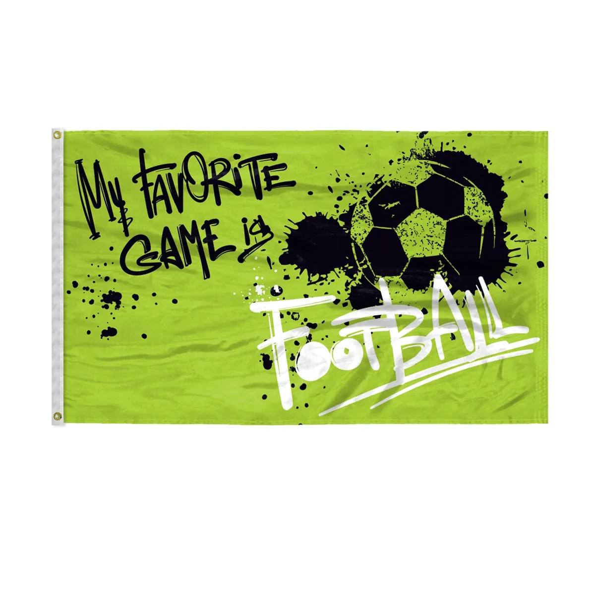 Custom Screen Sublimation Flag - 3' x 5' Silk Poly 2