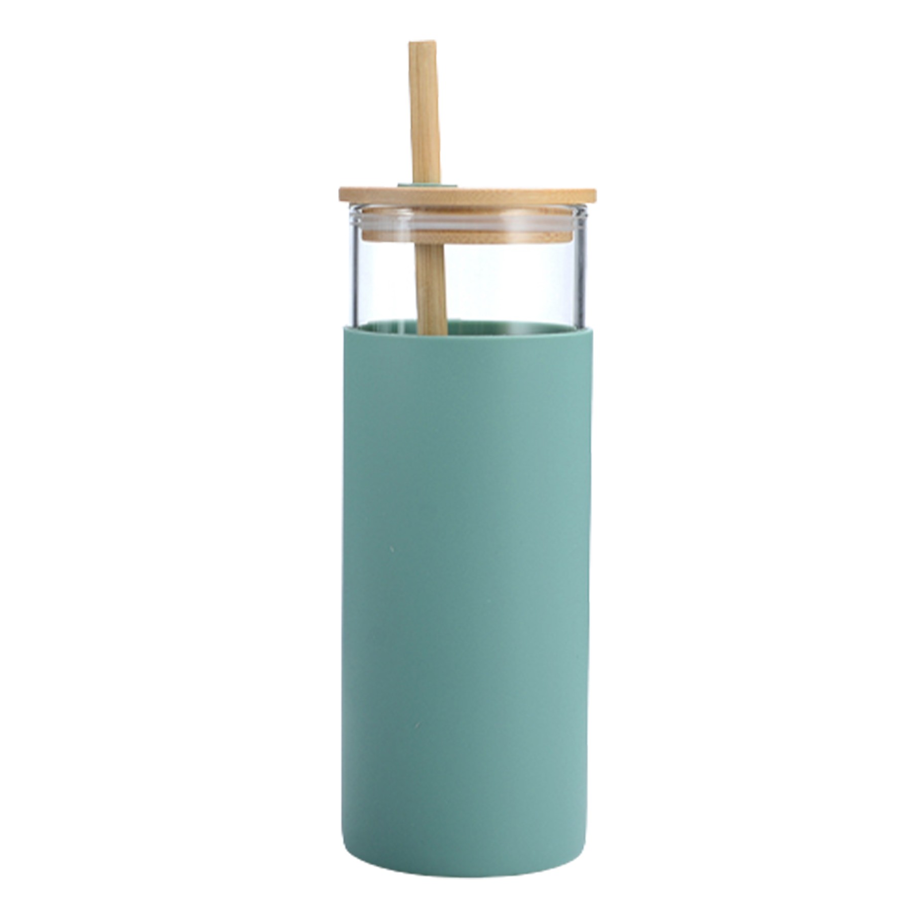 15.2 Oz. Glass Tumbler W/Lid & Straw 3