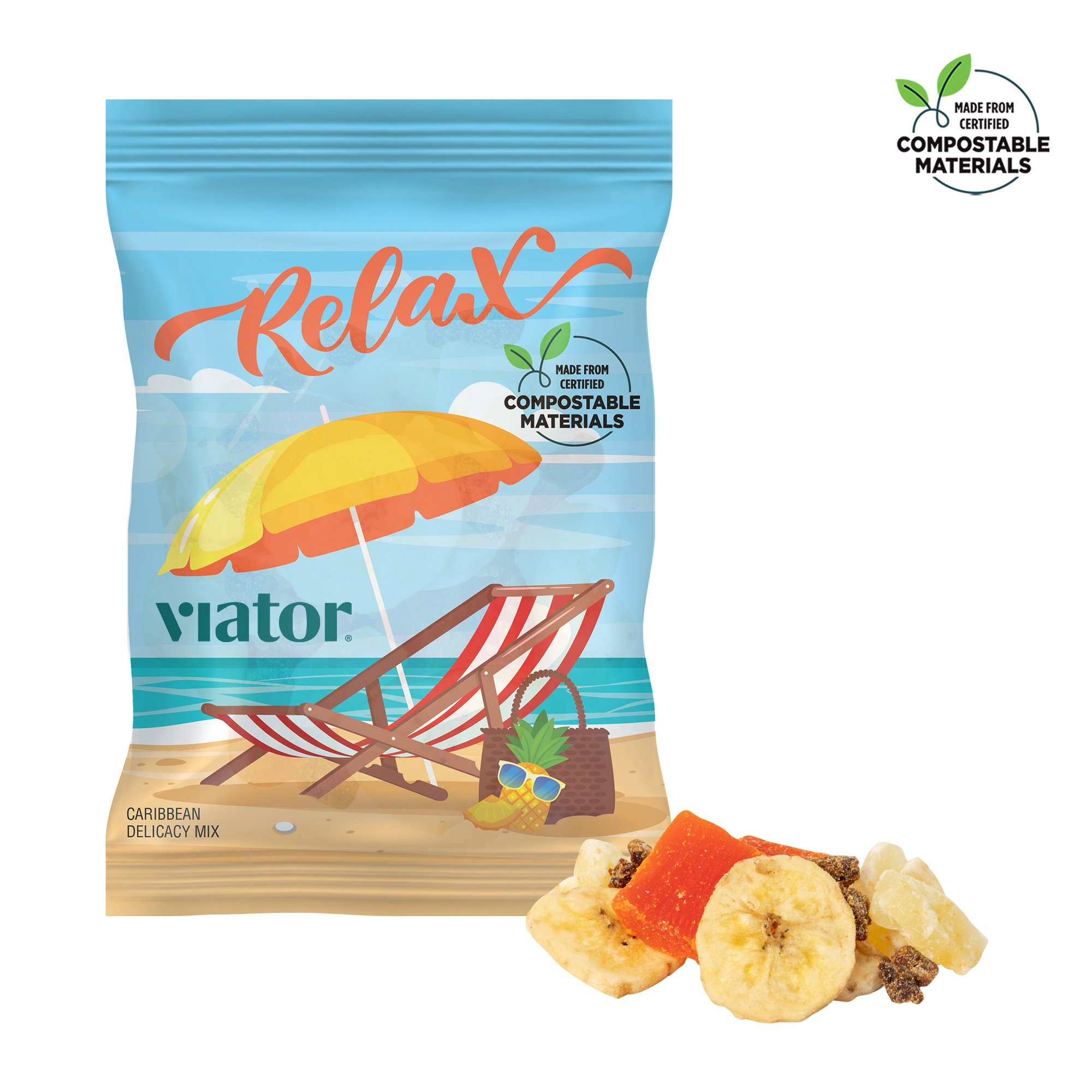 4 oz ECO-Digibag™, Compostable & Full Color, Caribbean Delicacy Mix 2