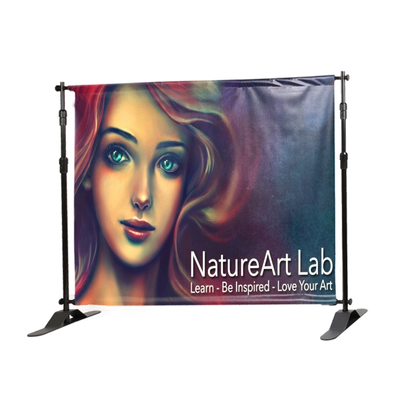 Size Me™, 84" x 48" Polyester Blend Fabric Banner, Single-Sided Banner 1