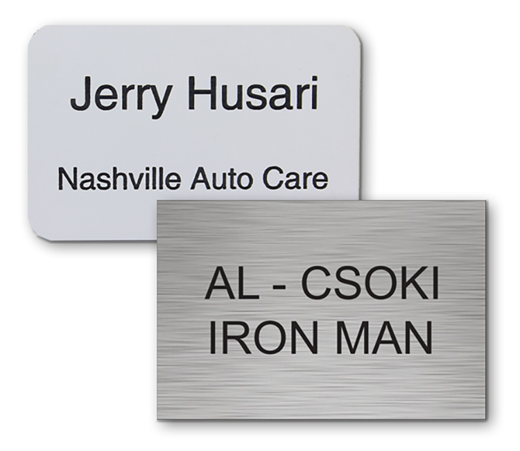 The Sparta engrave only name badge 2"x3" 1