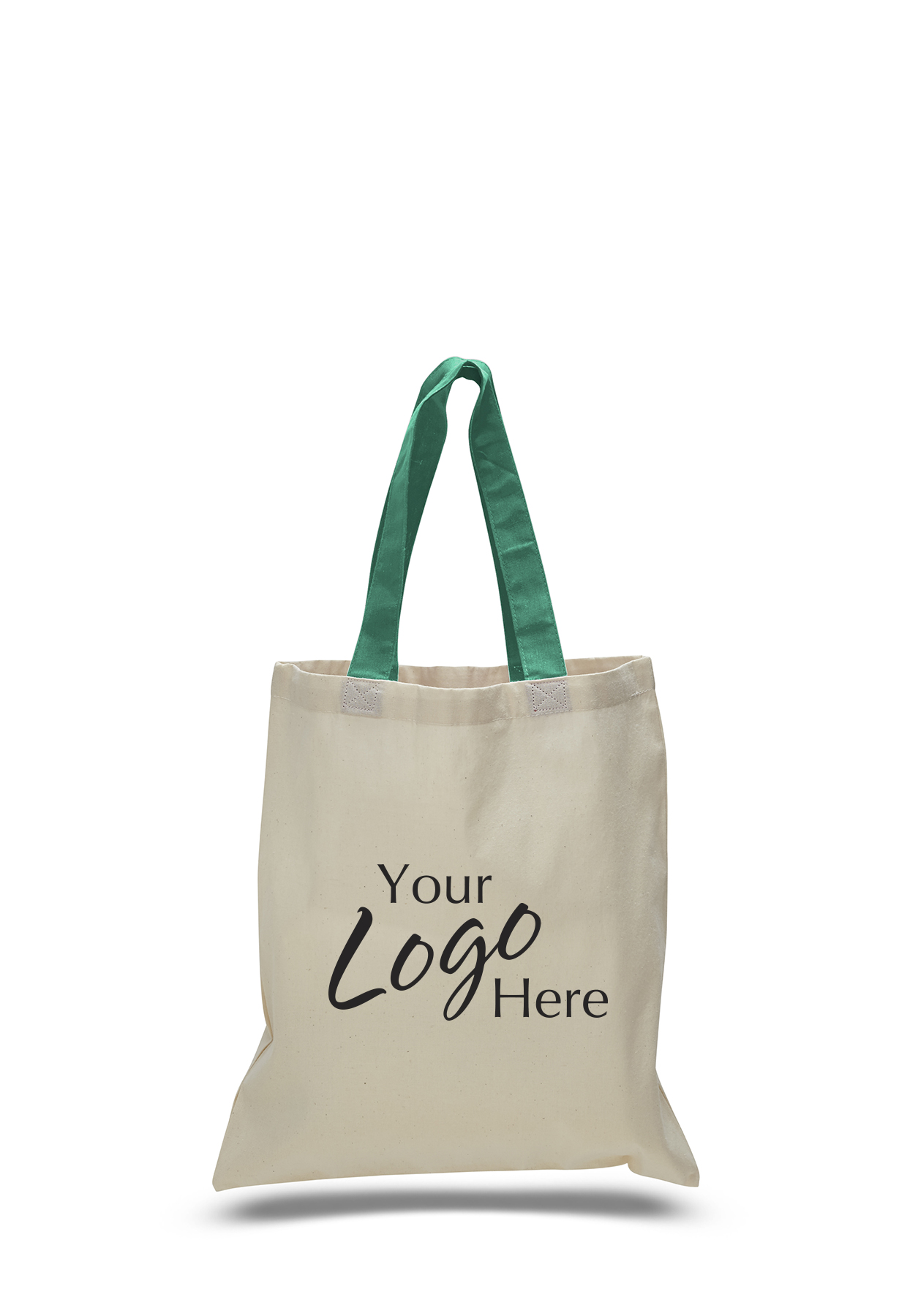 Economical Tote 15" W x 16" H Natural Bag, custom tote bag with logo imprint 3