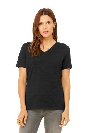 BELLA+CANVAS Women's Relaxed Heather CVC V-Neck Tee BC6405CVC 29