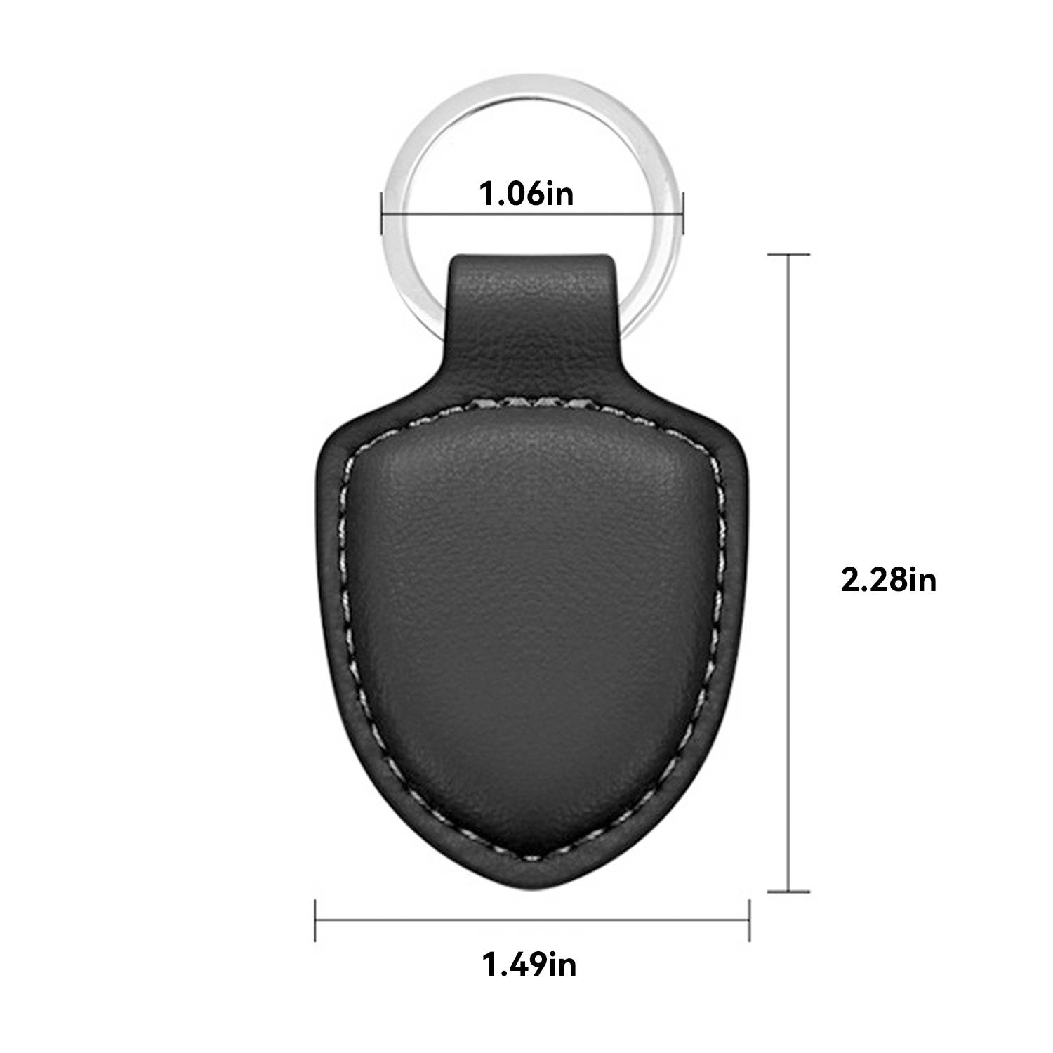 Leather Key Chain Ring 2