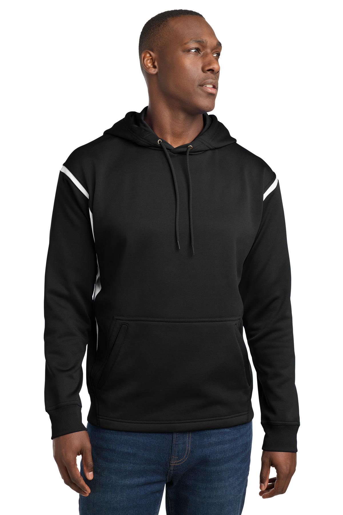 Sport-Tek Tech Fleece Colorblock Hooded Sweatshirt. F246 37