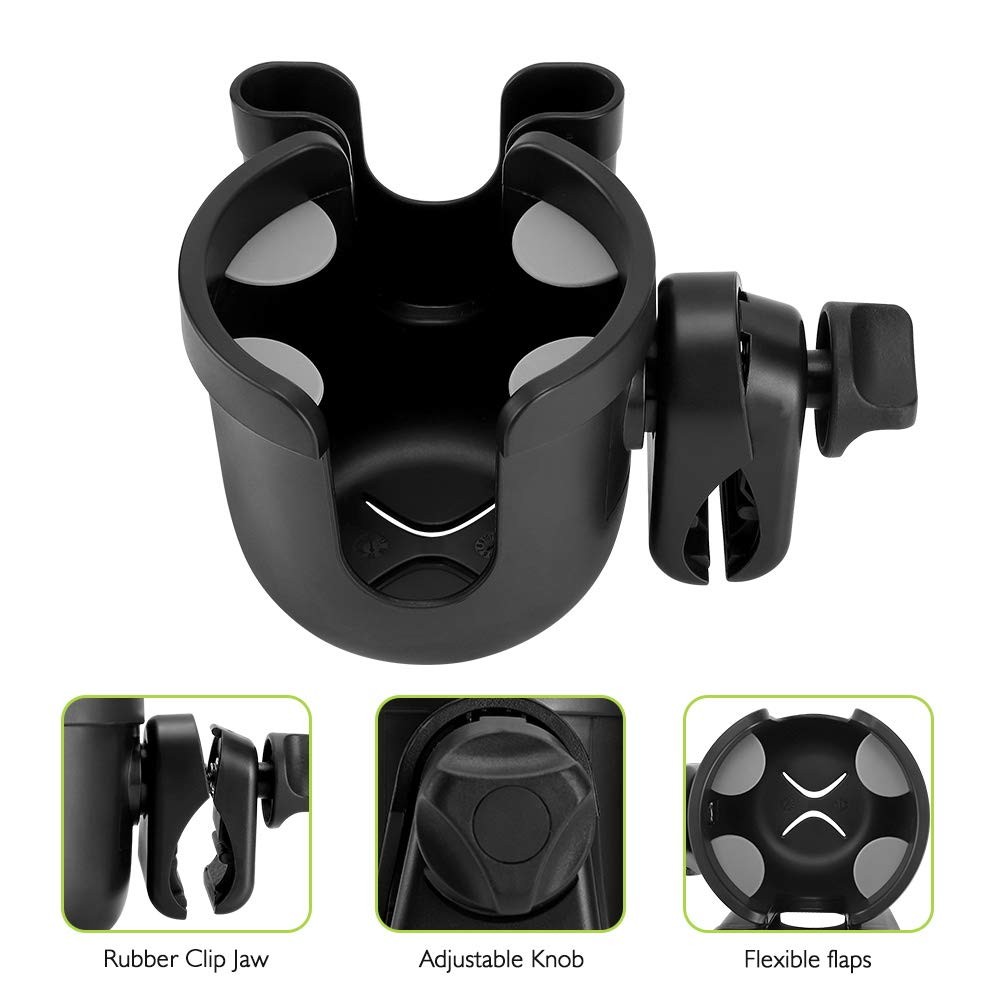 Stroller Cup Holder with Phone Holder, Bike Cup Holder, 2-in-1 Cup Phone Holder for Stroller 4