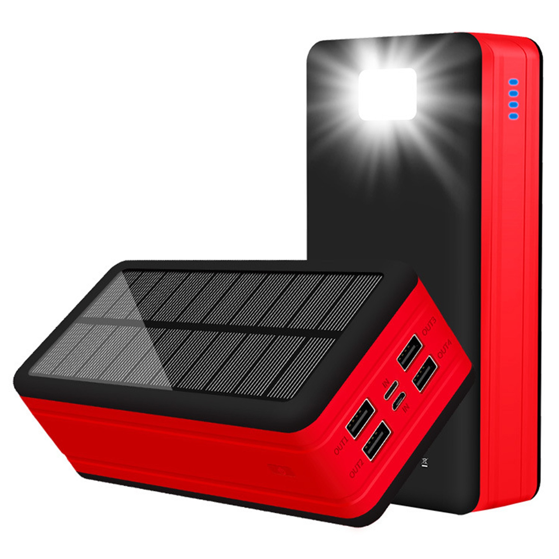 50000Mah Solar Power Bank Flashlight 3