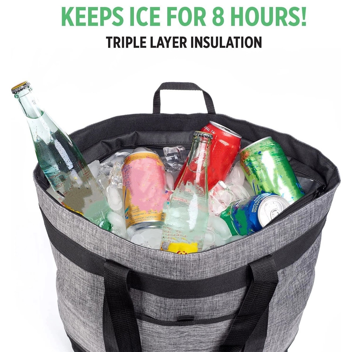 Insulated Cooler Bag for Travel Beach Sports 3