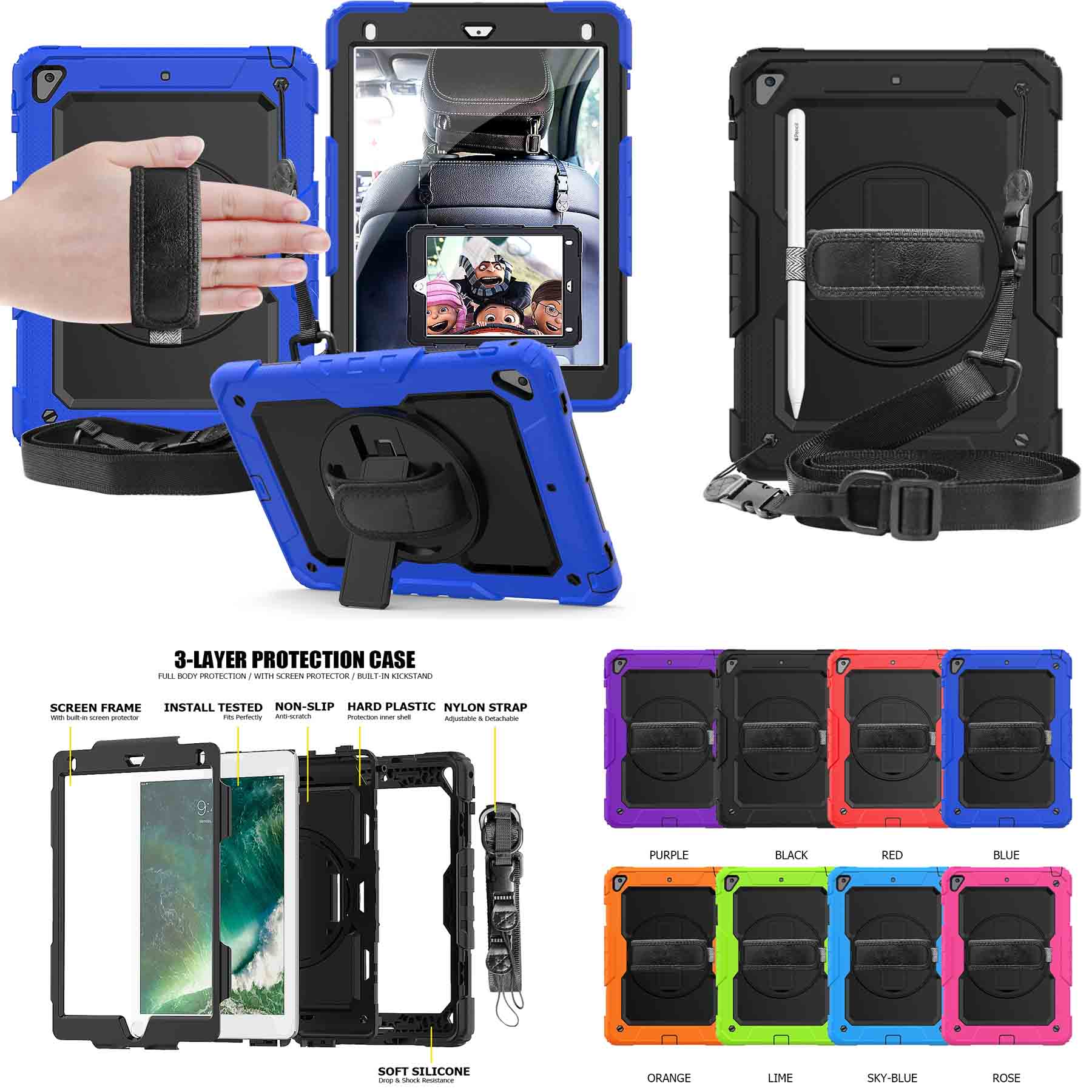 iBank ® Shockproof Case for iPad Mini 7 (A17 Pro) 2024 / Mini 6 8.3" 1