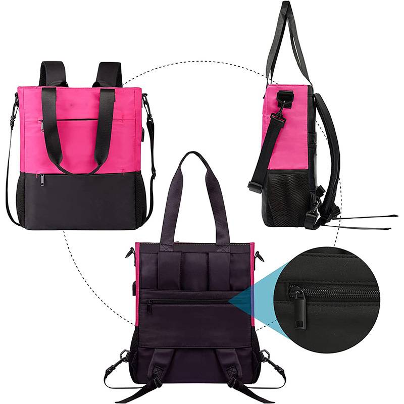 Convertible Women Laptop Water Resistant Casual Backpack 7