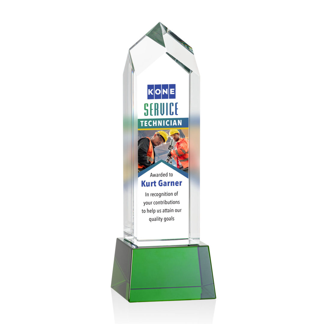 Clarington VividPrint™ Award on Base - Green 4