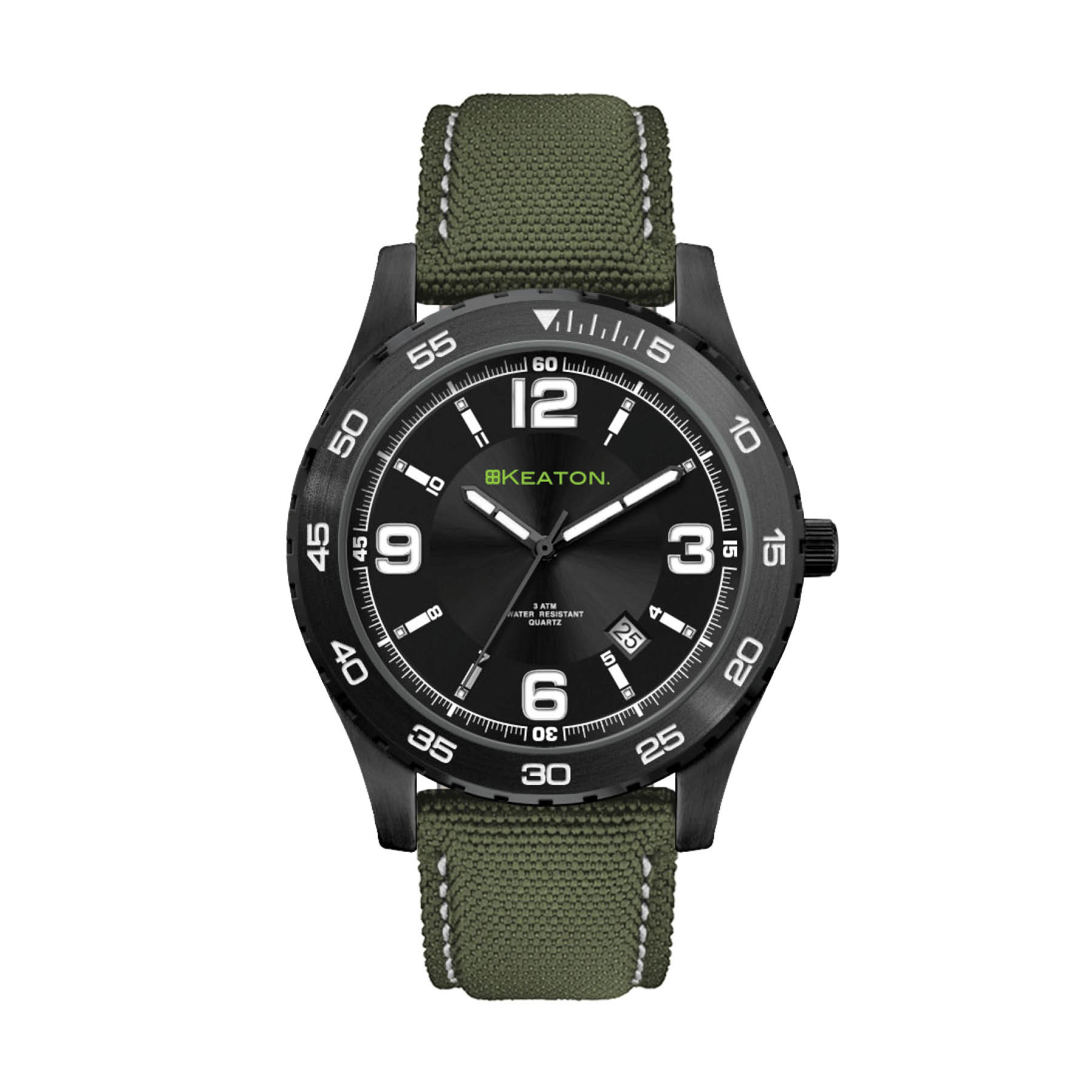 42MM, BLACK METAL CASE, 3-HAND MVT, DTE 4