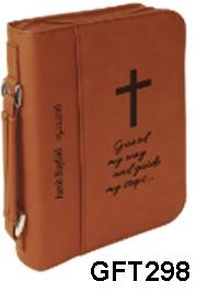 Custom Laser Engraved Rawhide Leatherette Book Cover 1