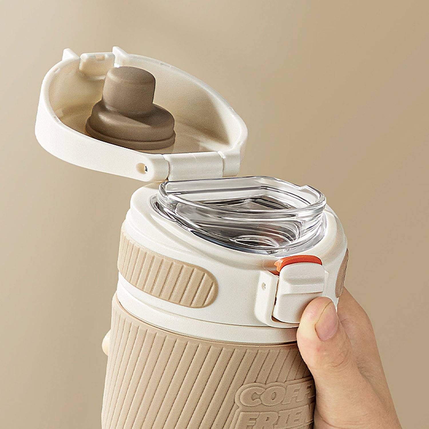 16oz Insulated Stainless Steel Bottle Leakproof Lid, custom water bottle with logo imprint 4