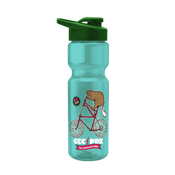 Blazer 28oz Transparent Bike Bottle w/Drink-thru Lid 936