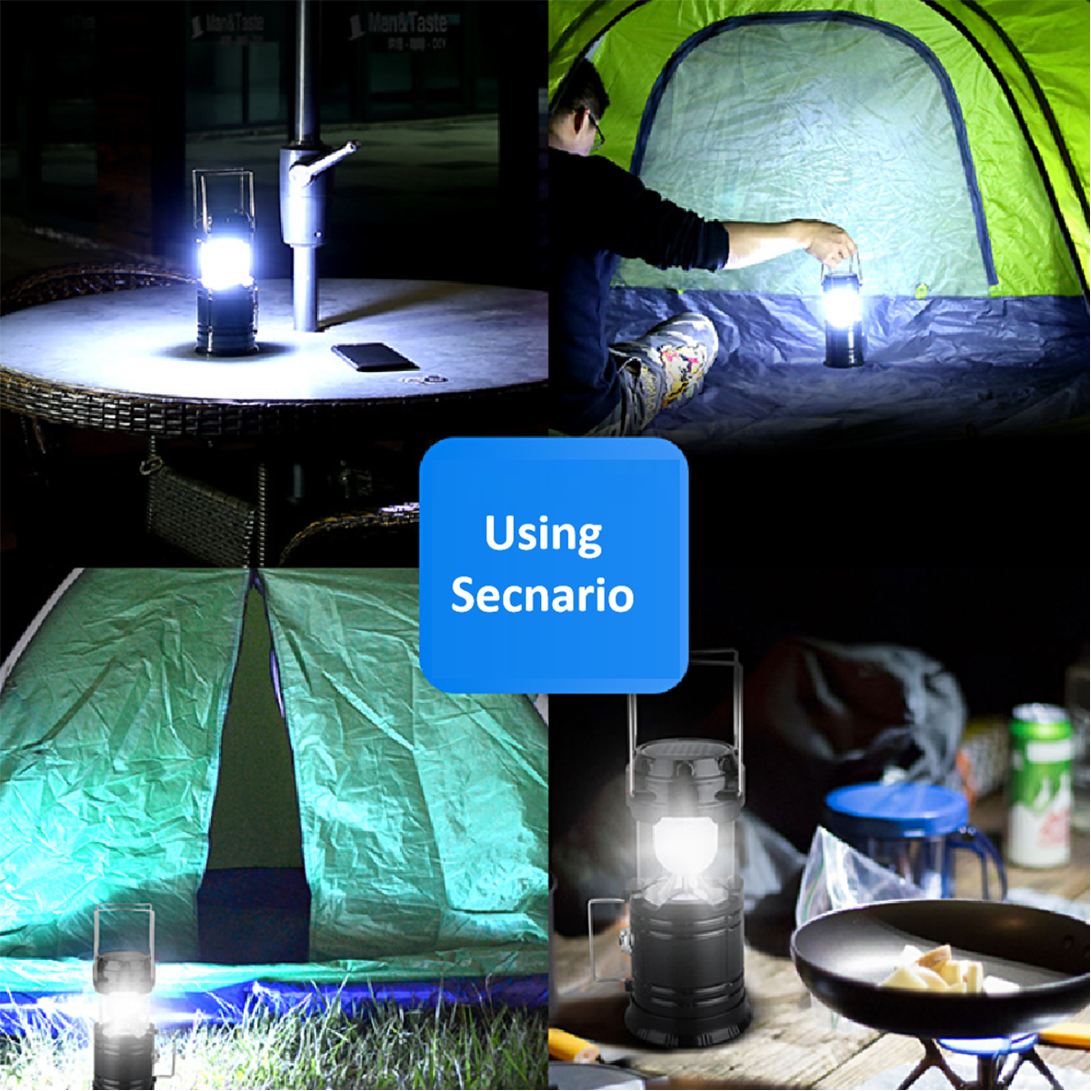 Camping Lantern Solar Rechargeable 5