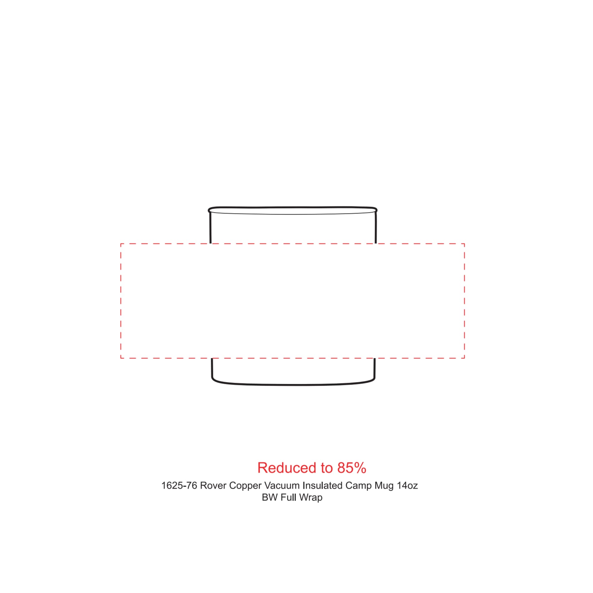 Rover Copper Vac Camp Mug 14oz – Powder coated 16