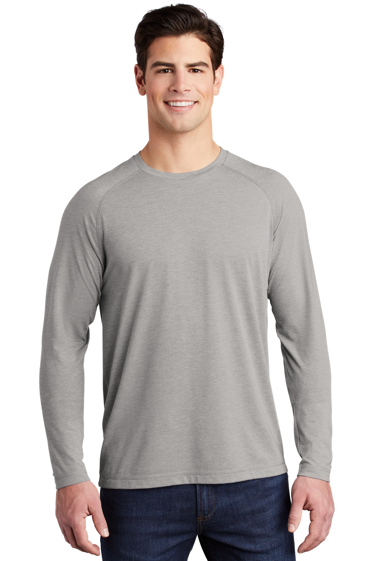 Sport-Tek® PosiCharge Long Sleeve Tri-Blend Wicking Raglan Tee 40