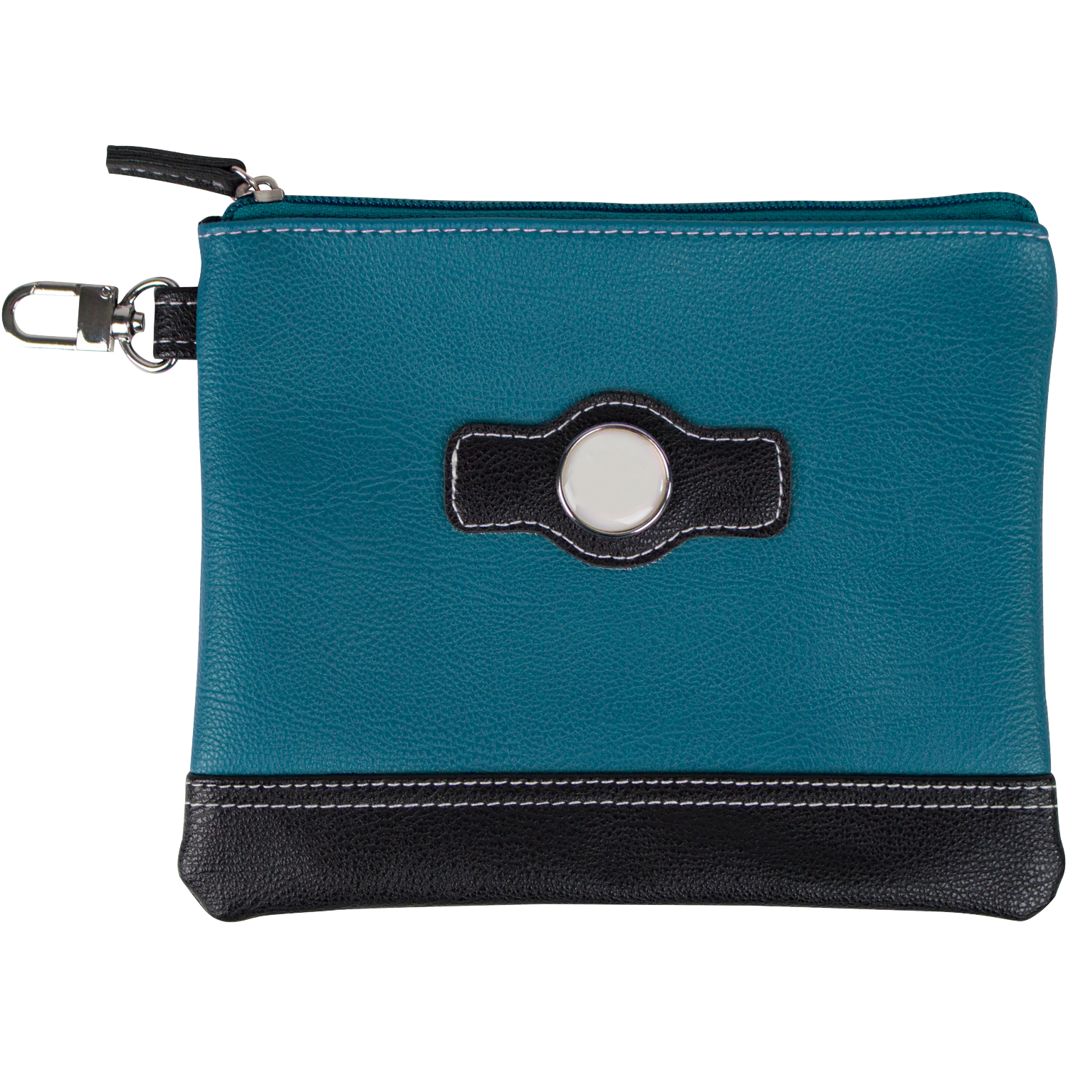 Two Tone Zipper Valuables Pouch 4