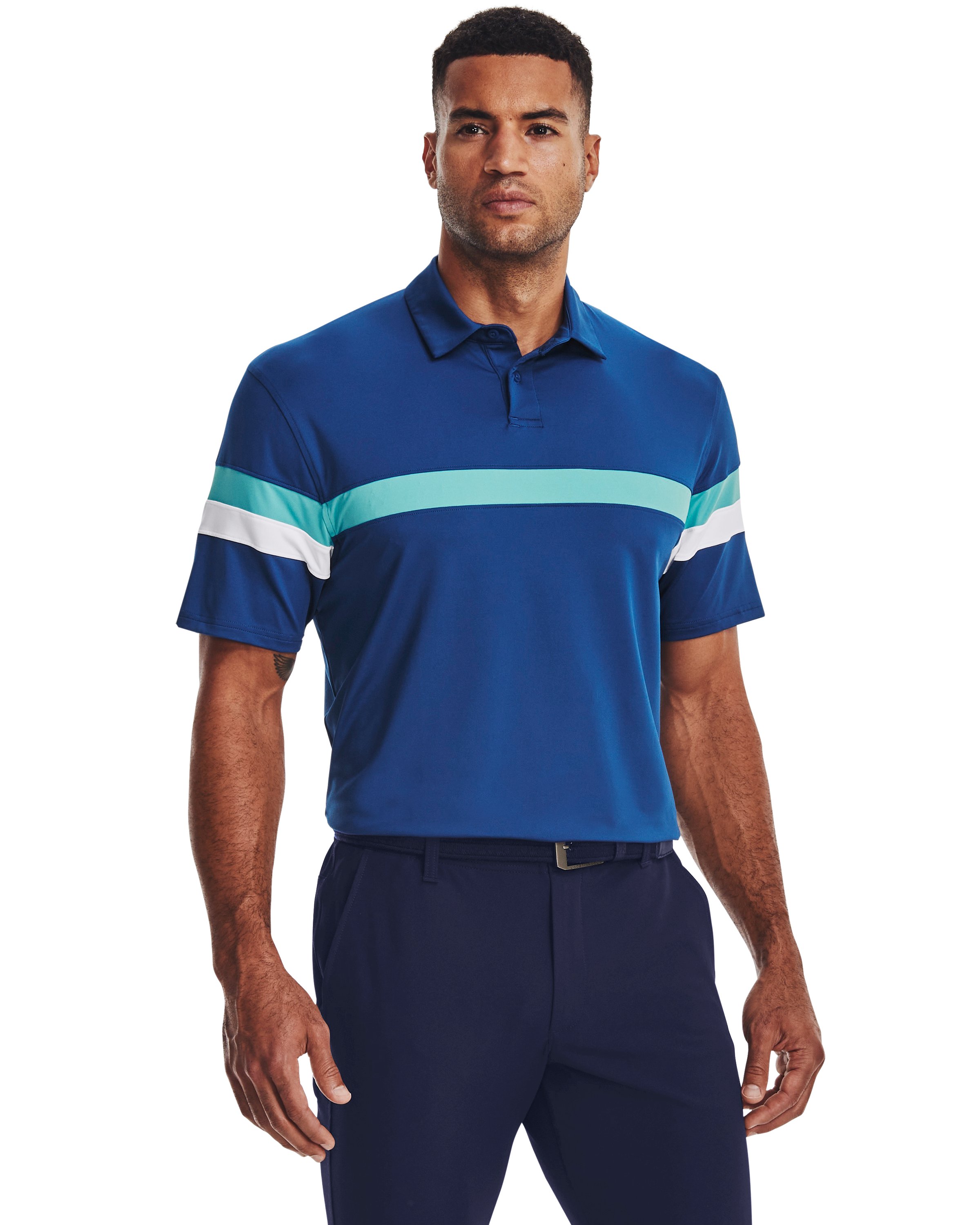 Men's UA Tee To Green Blocked Crestable Polo  3