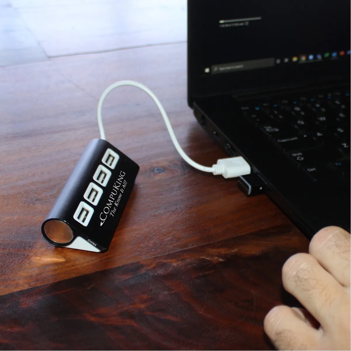 Promotional 4 Port Aluminum Wave USB Hubs 1