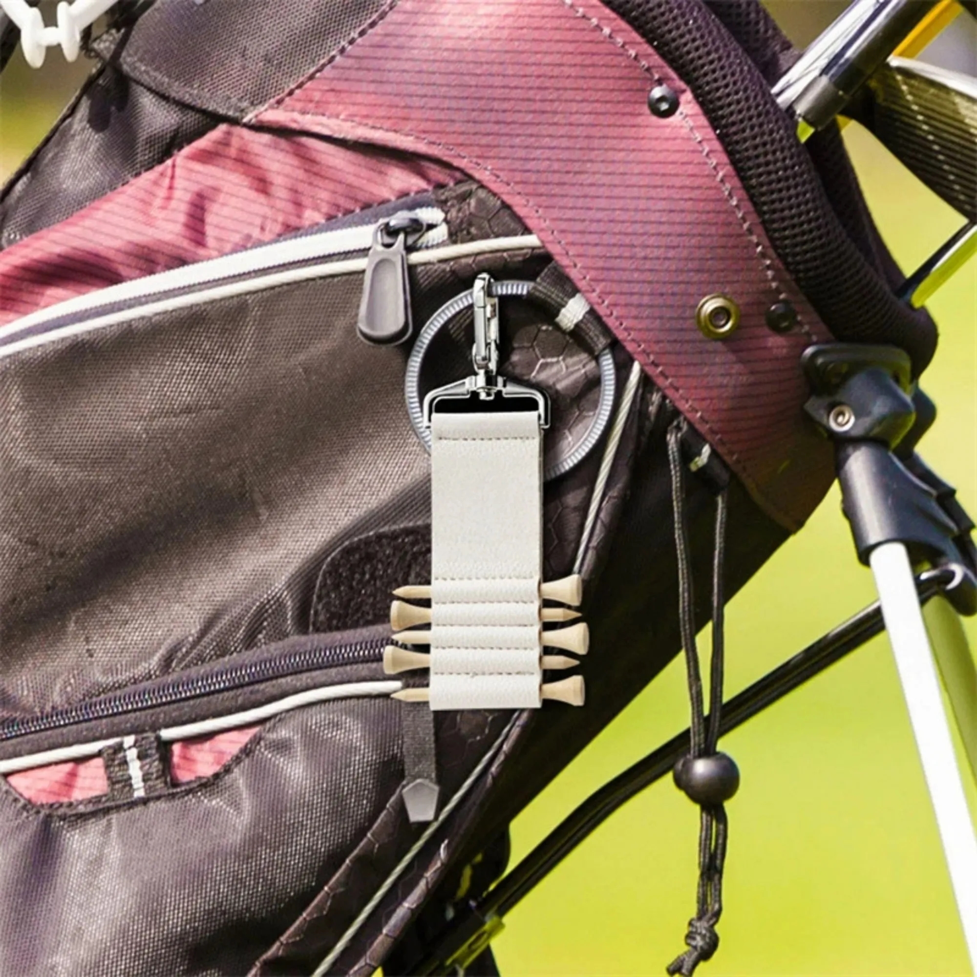 Personalized Leather Golf Tee Holder 16