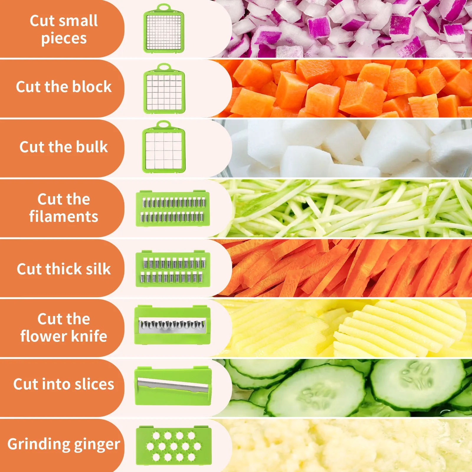 14 In 1 Multifunctional Vegetable Cutters 7