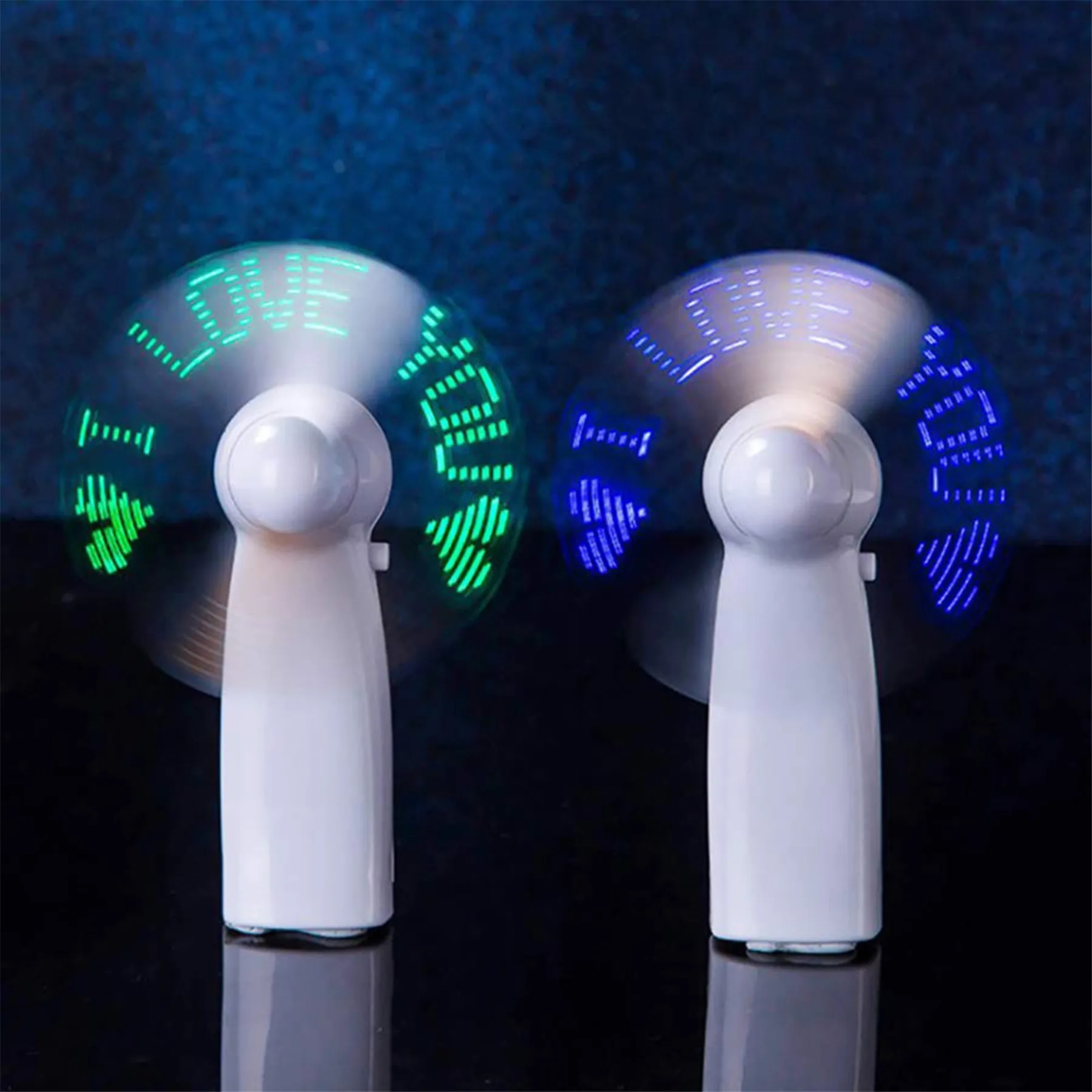 LED Light Portable Mini Handheld Fan 3