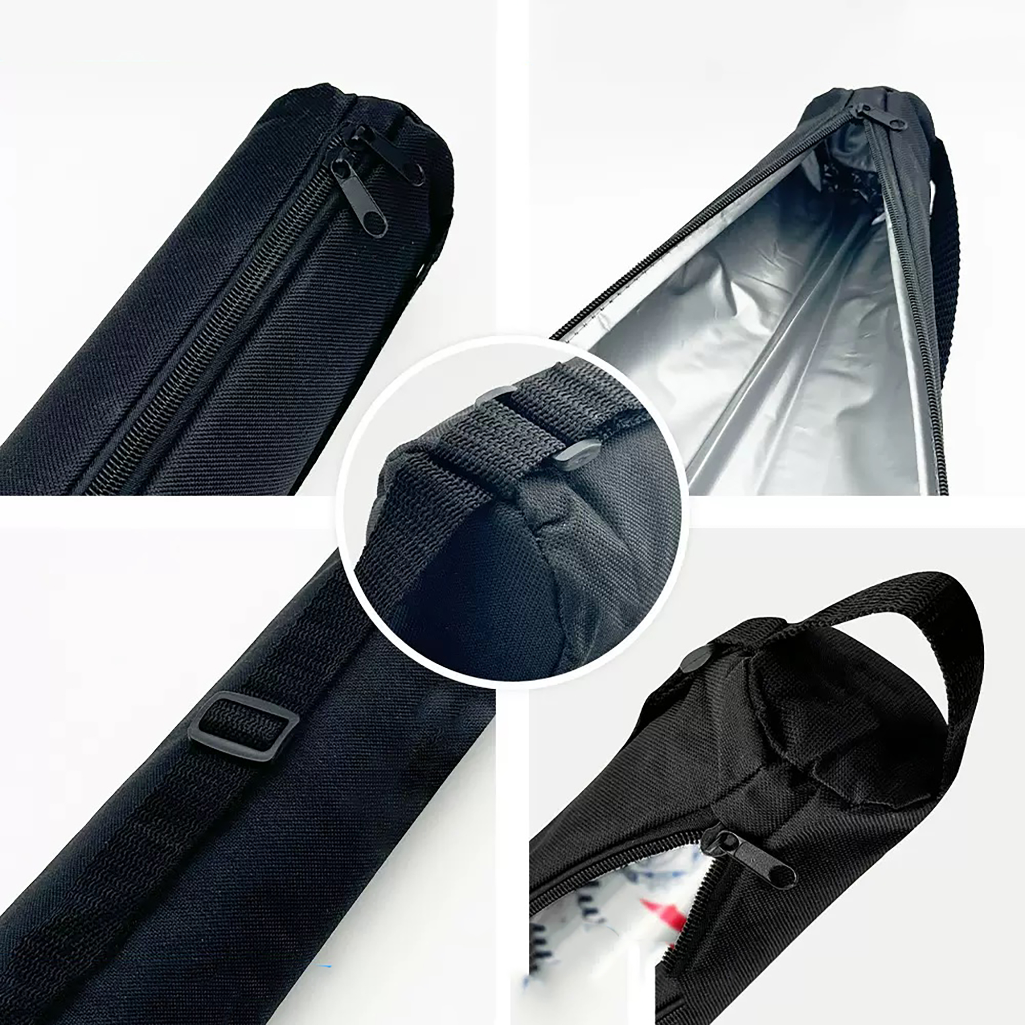Neoprene Can Carrier with Zipper and Adjustable Strap 5