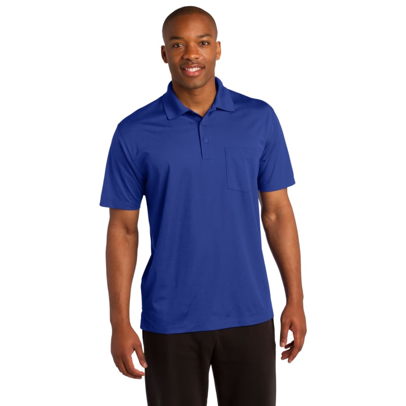Sport-Tek Micropique Sport-Wick Pocket Polo. 25