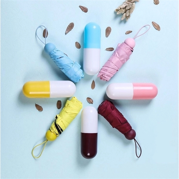 Mini Pocket Umbrella With Capsule Case 12