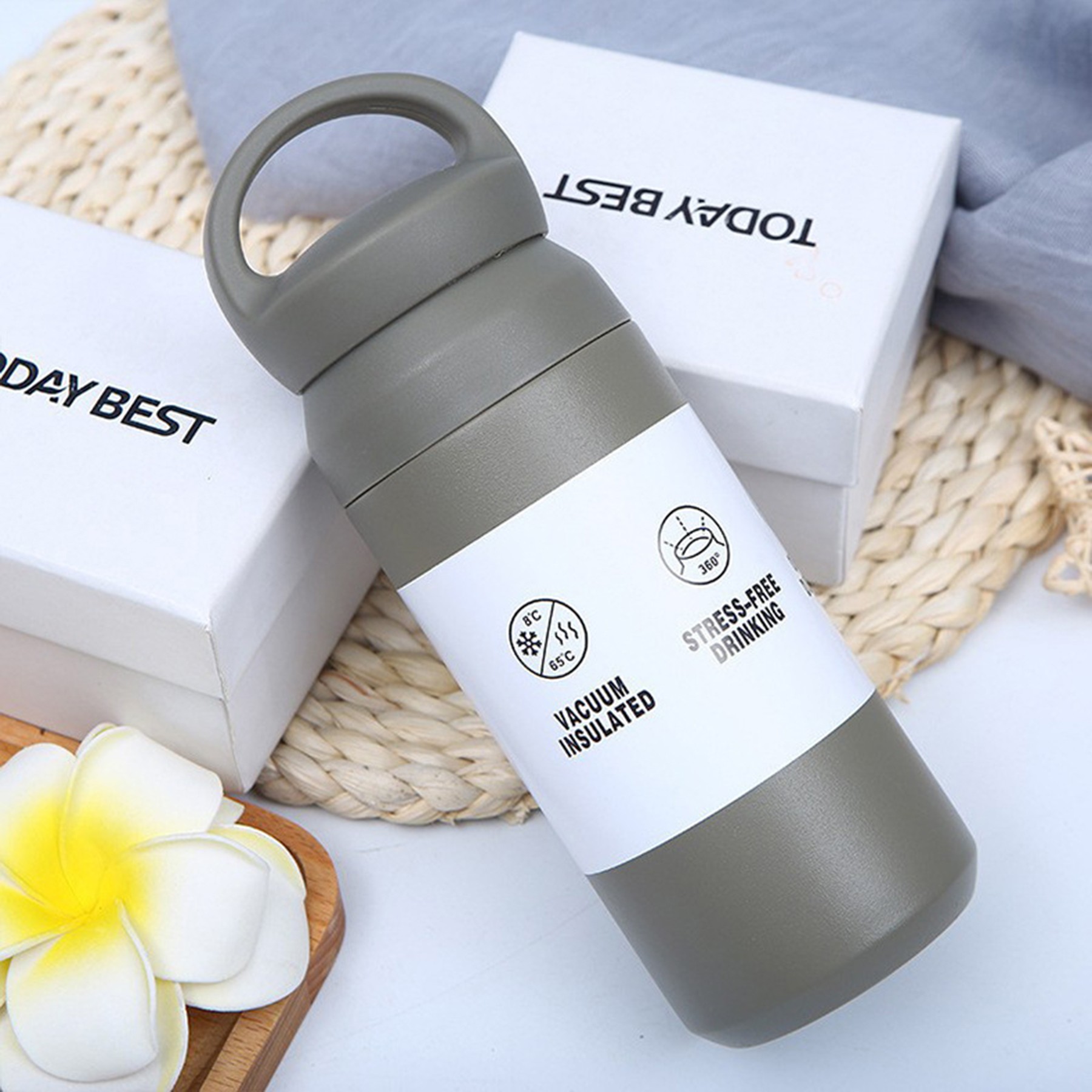 Stainless Steel Coffee Cup Portable Outdoor Insulated Cup 2