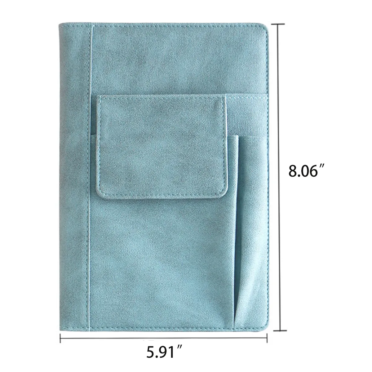 200 Pages Thick Paper Notebooks With Front Pen Pockets 3