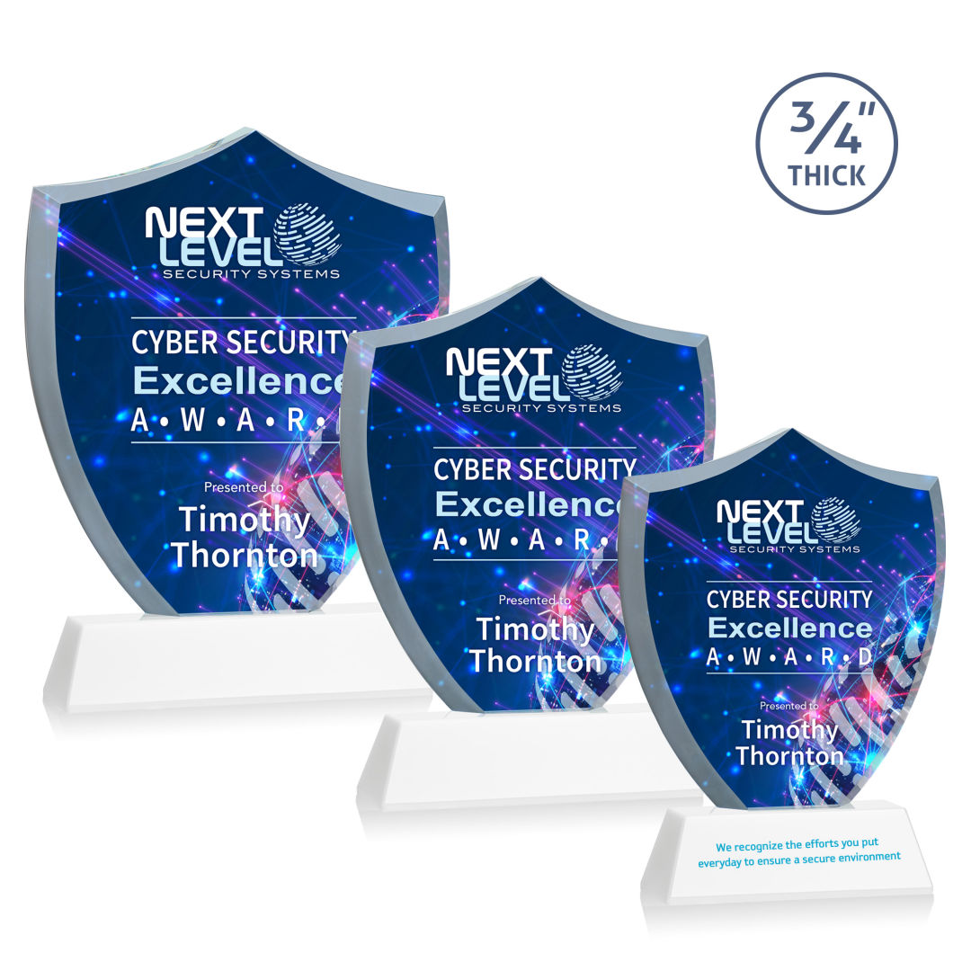 Scudo Shield VividPrint™ Award on Newhaven - White 4