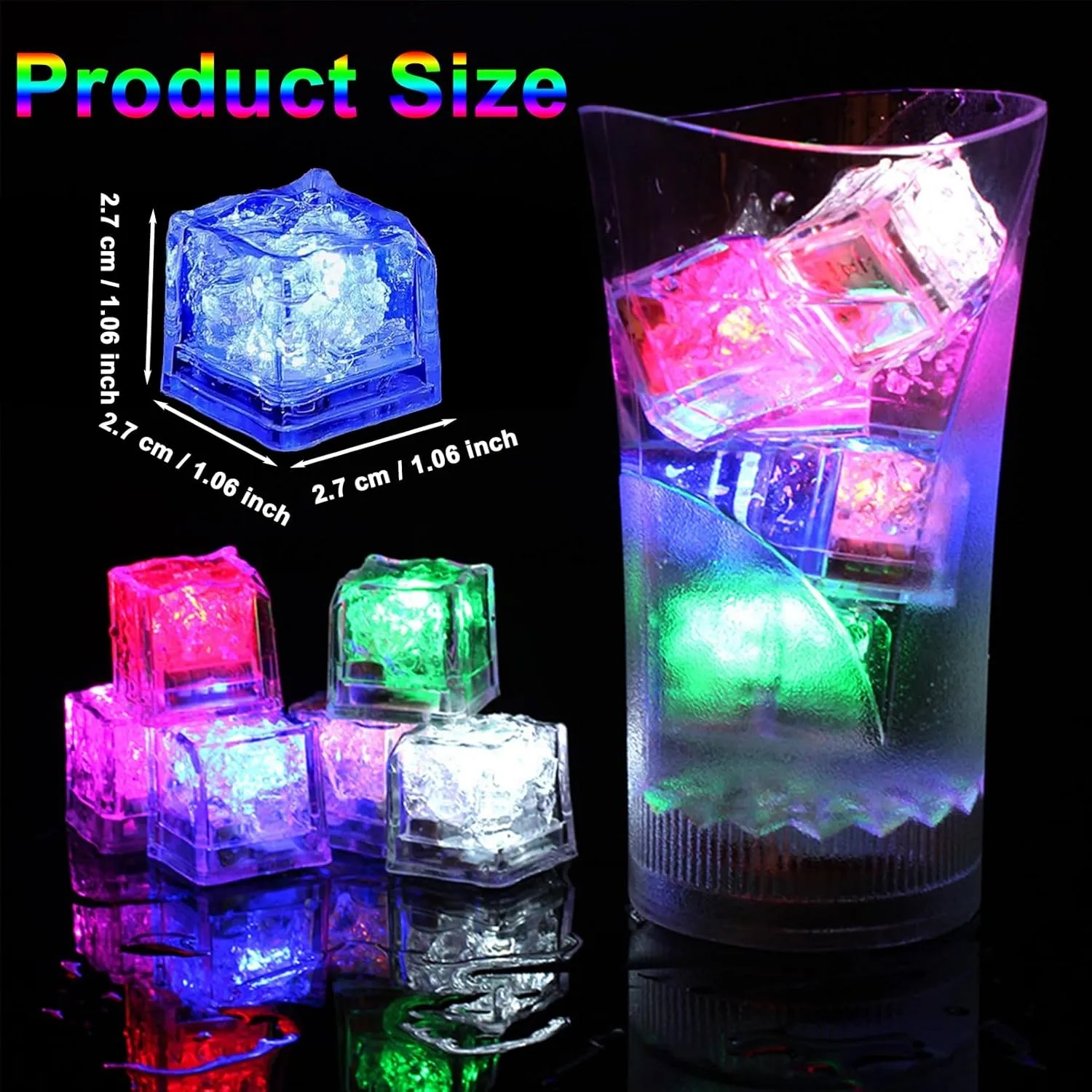Liquid Activated Light Up Ice Cube 5