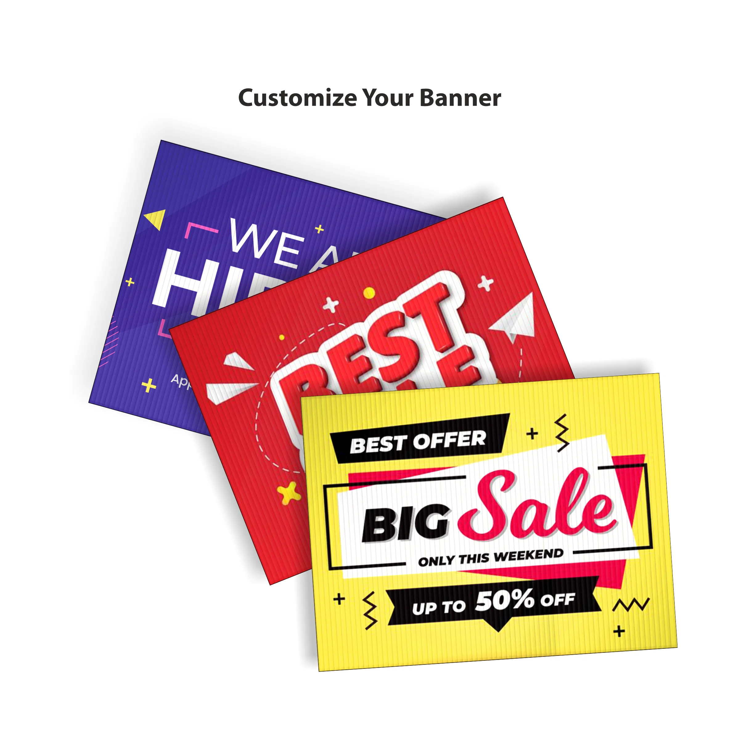 18" x 24" Corrugated Yard Sign - Full Color 9