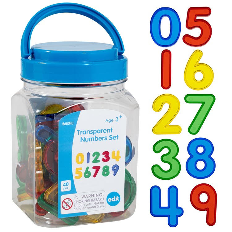Transparent Numbers Sets - 40 Piece 2