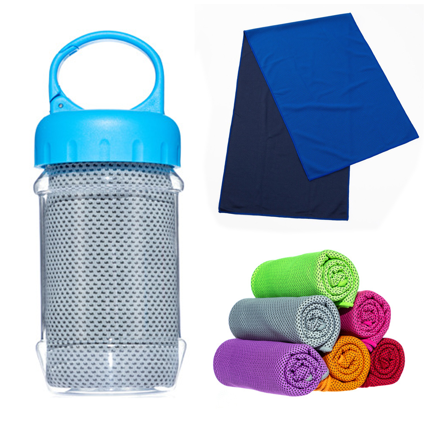 Microfiber Sports Cooling Towel With Bucket 2