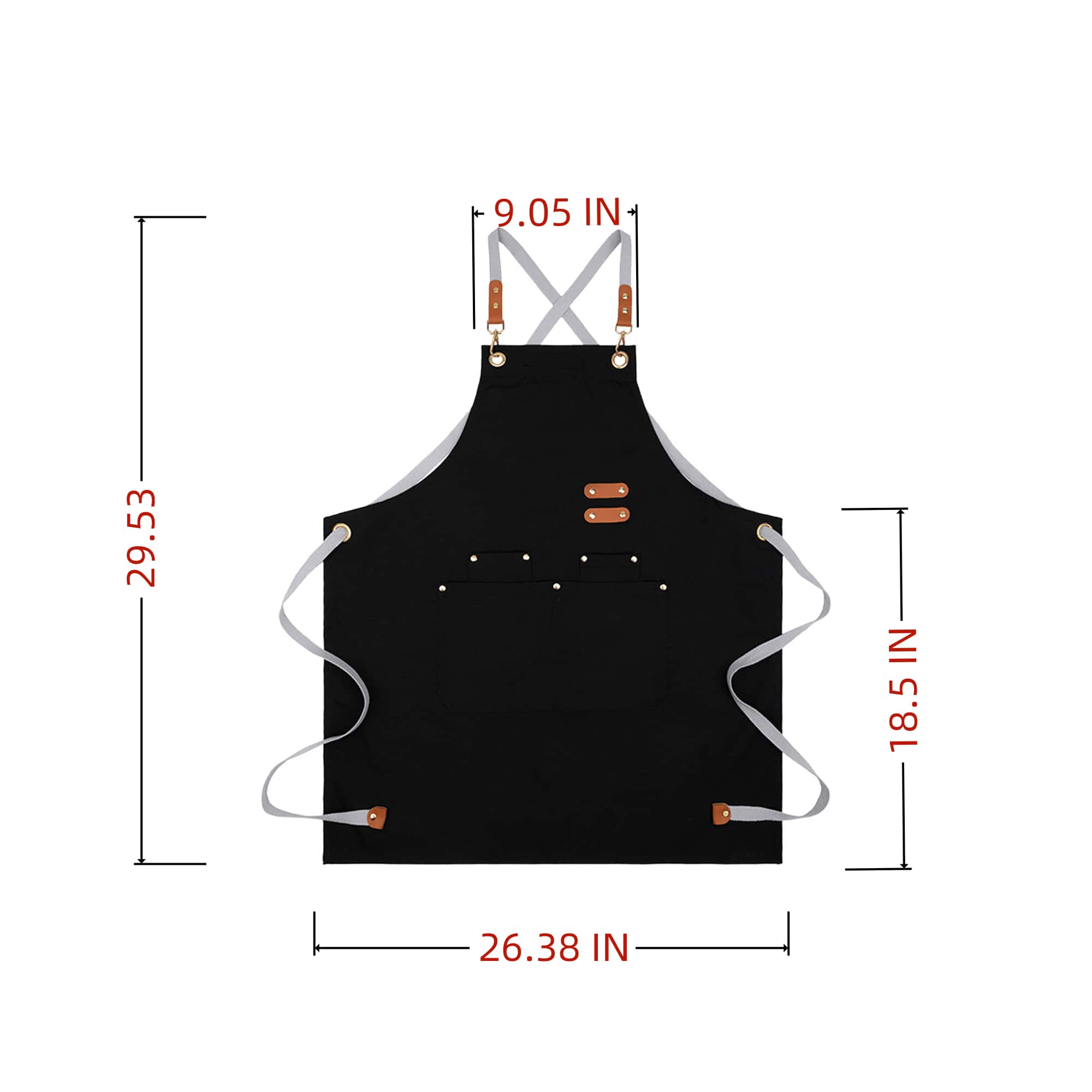 Waterproof And Oilproof Canvas Kitchen Apron 9