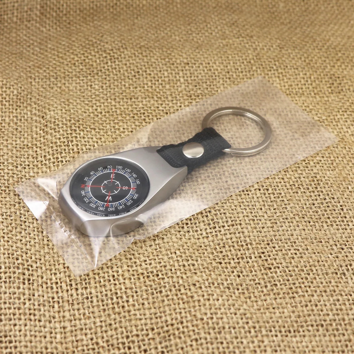 Outdoor Portable Compass Alloy Handheld Pendant Key Chain 7