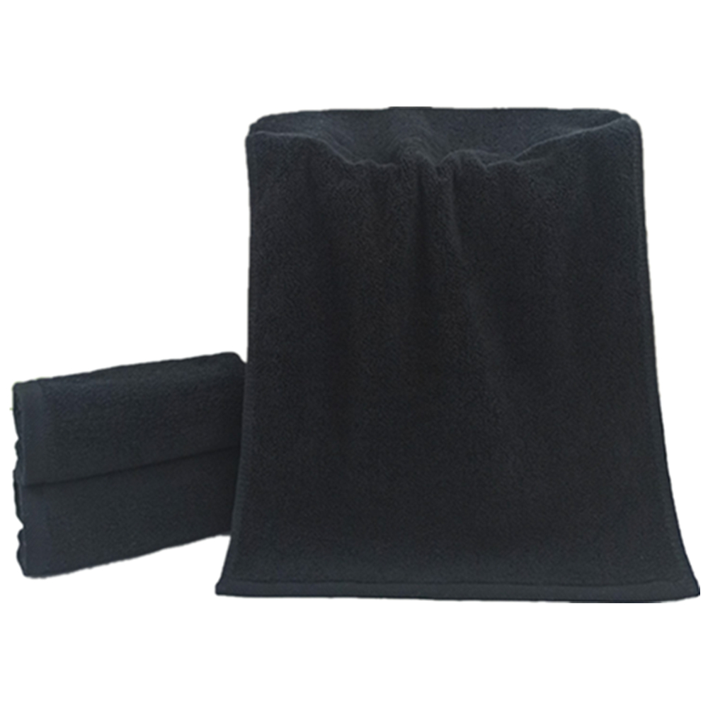 21S/S Cotton Black Fitness Hand Towel Wash Cloth 3