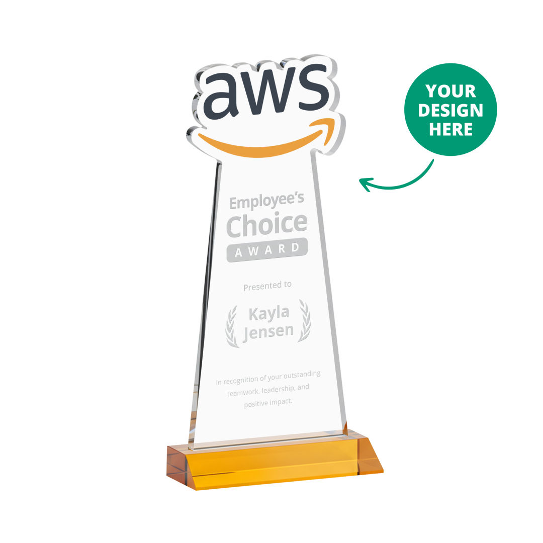 EdgeCraft Award on Mitered Base - Amber (via Ocean)