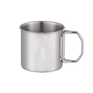 Versatile 540ml Foldable Handle Stainless Steel Cup 4