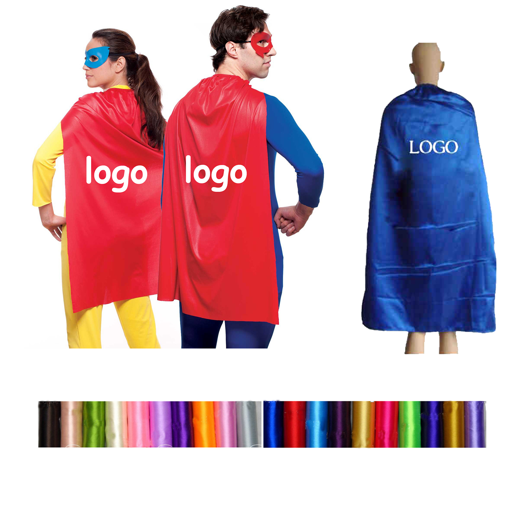 Satin Adult Superhero Capes 2