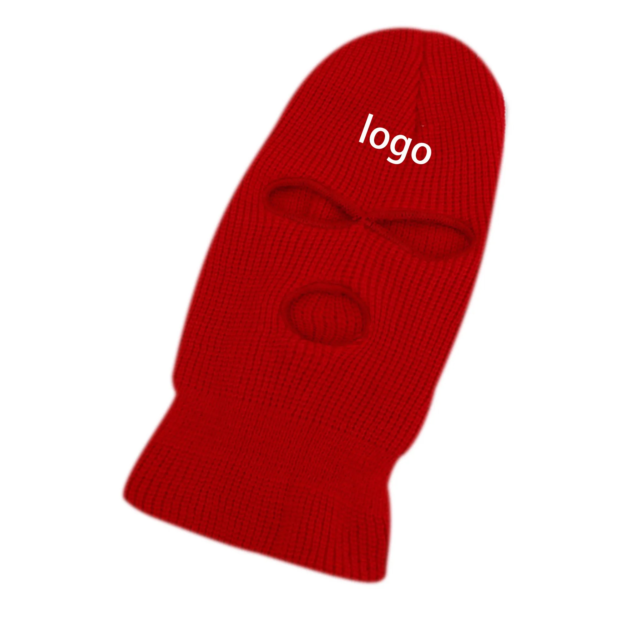3 Holes Knitted Ski Mask Balaclava 2