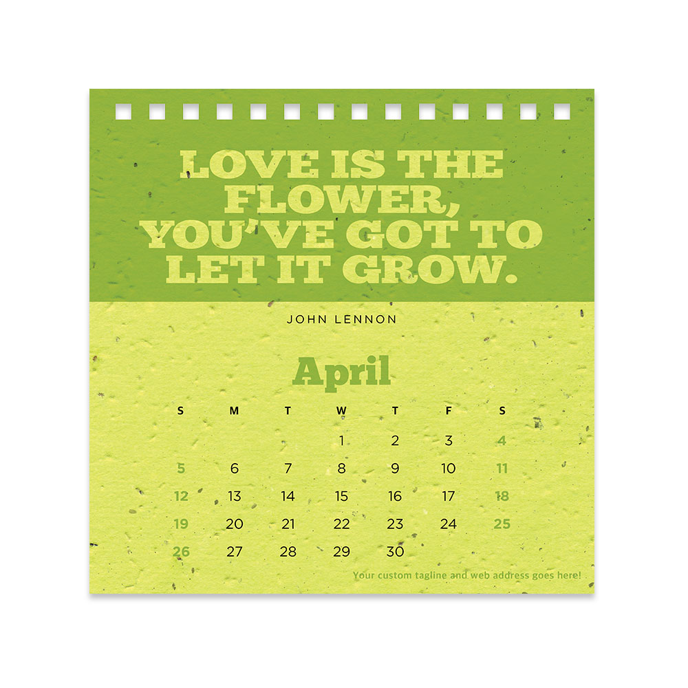 Quotes That Grow Seed Eco Calendars 14