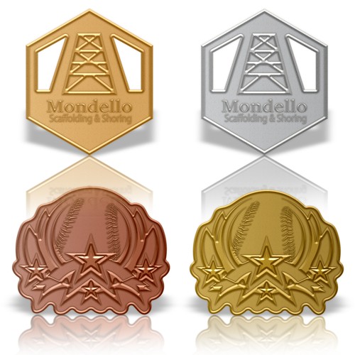 Die Struck Solid Iron Lapel Pin with Shiny Plating - Gold, Silver, Copper, Bronze 5