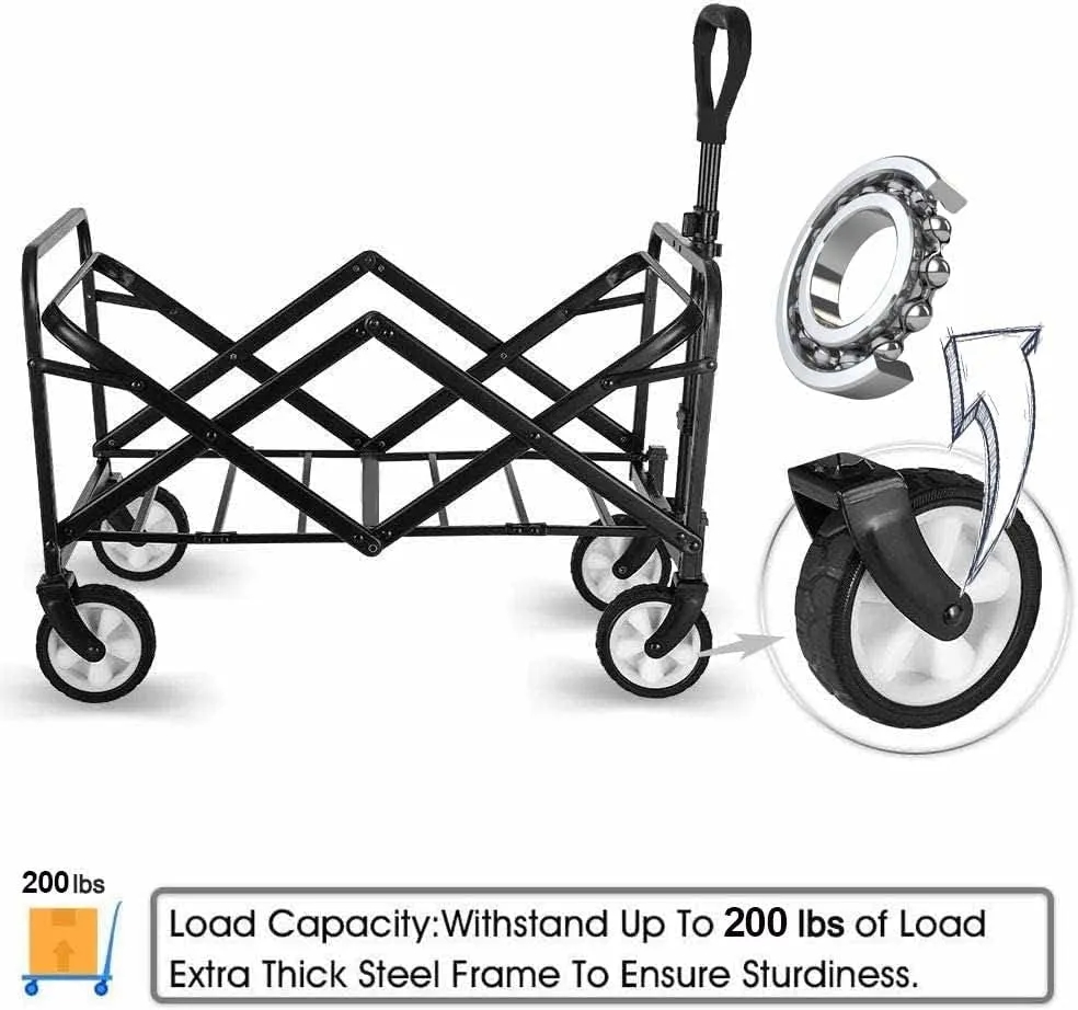 Collapsible Folding Outdoor Utility Wagon Cart 8